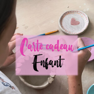 Carte cadeau atelier enfant Victoria Céramique