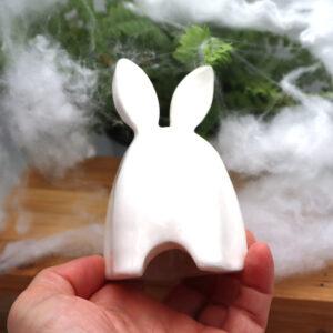 Lapin brûle-encens fantome Victoria Céramique