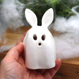 Lapin brûle-encens fantome Victoria Céramique