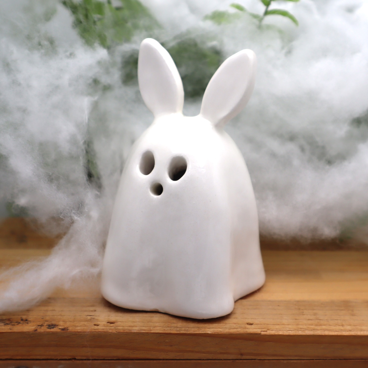 Lapin brûle-encens fantome Victoria Céramique
