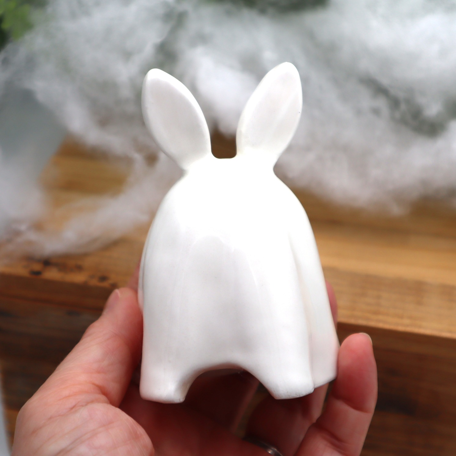 Lapin brûle-encens fantome Victoria Céramique