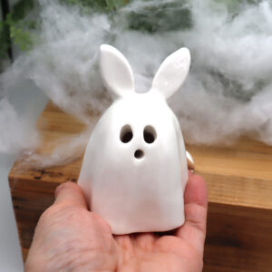 Lapin brûle-encens fantome Victoria Céramique