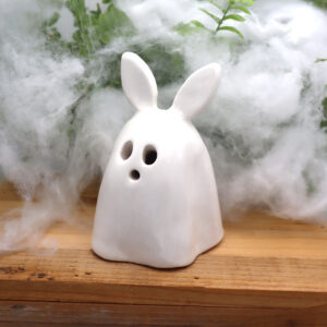 Lapin brûle-encens fantome Victoria Céramique
