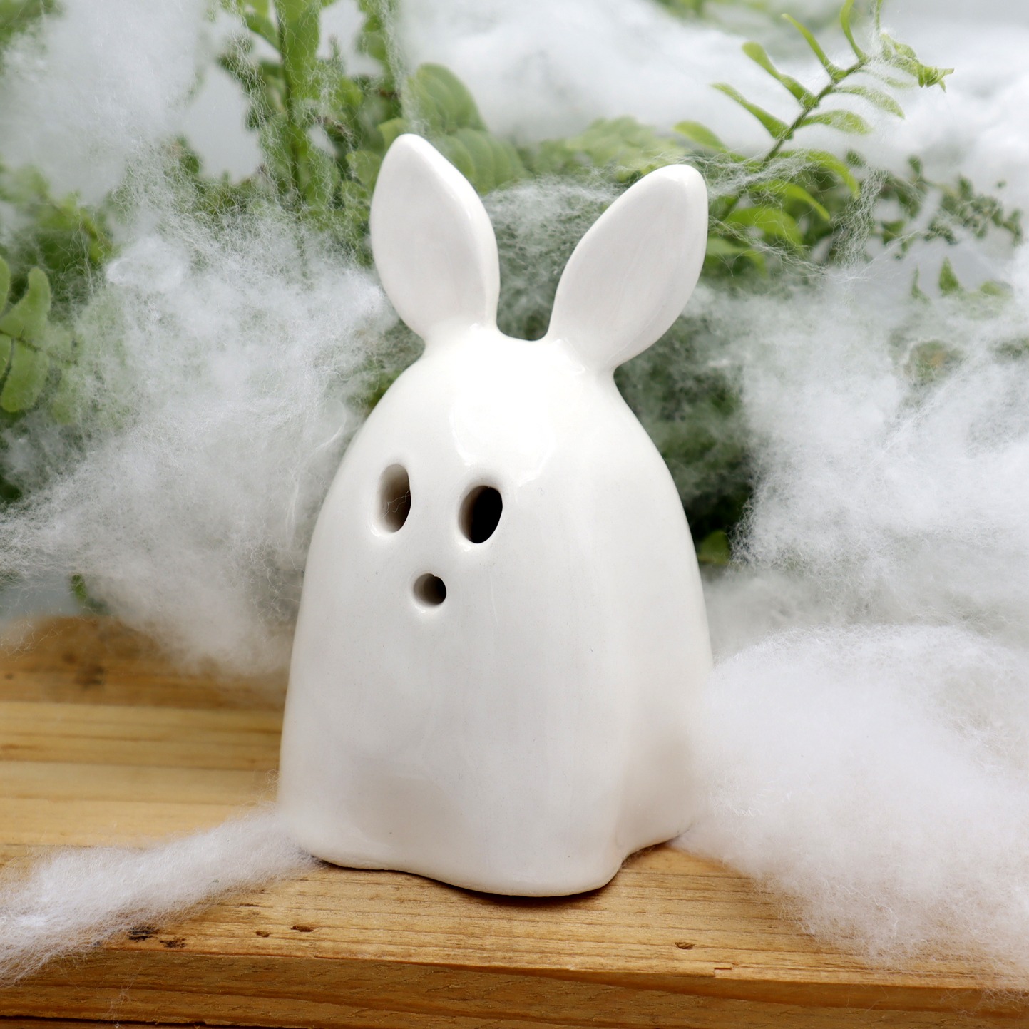 Lapin brûle-encens fantome Victoria Céramique