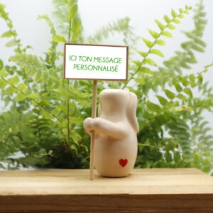Lapin céramique message personnalisable Victoria Céramique