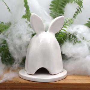 Lapin photophore en forme de fantôme Victoria Céramique