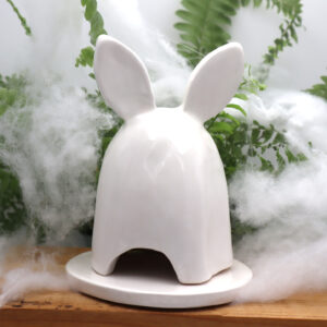 Lapin photophore en forme de fantôme Victoria Céramique
