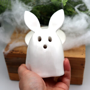 Lapin photophore en forme de fantôme Victoria Céramique