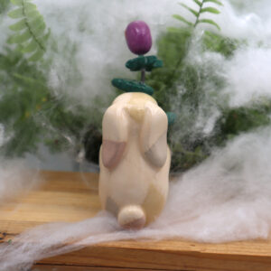 Lapin Frankenstein et sa plante carnivore 6 cm Victoria Céramique