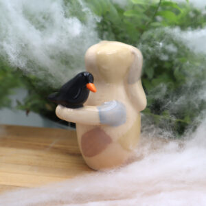 Lapin Frankenstein et son corbeau 6 cm Victoria Céramique #10