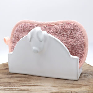 Porte-éponge lapin blanc Victoria Céramique