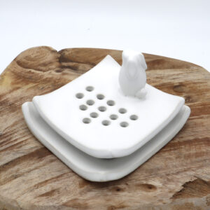 Porte savon Bunny blanc Victoria Céramique